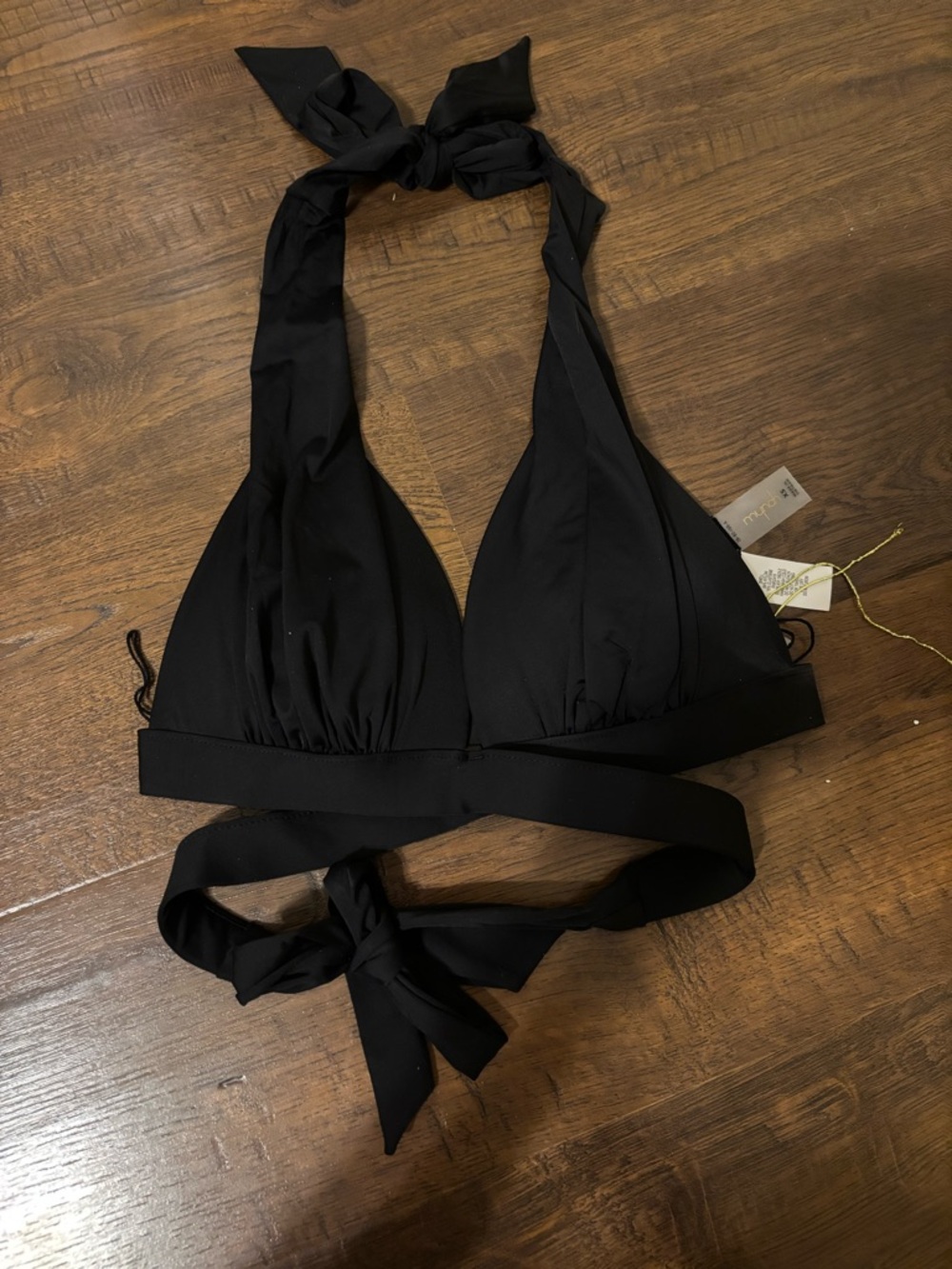 Mynah Black Tie Bikini Top - Picture 3 of 8